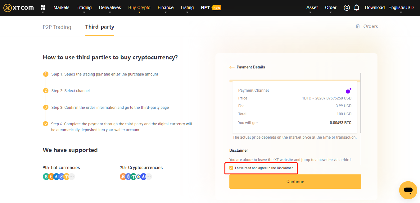 How to Deposit/Withdrawal Cryptos via 3rd Party Payments – Help Center