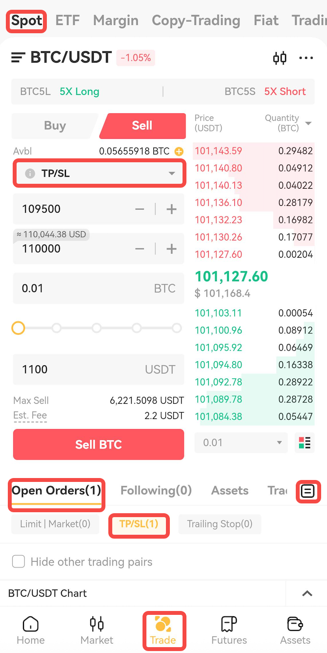 How to Use Take-Profit (TP) and Stop-Loss (SL) in Spot Trading – Help Center